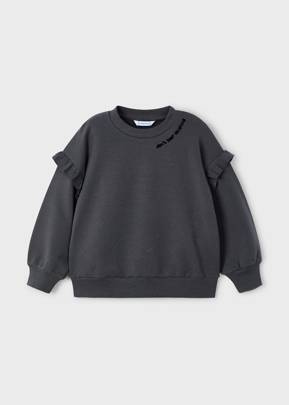 Sweatshirt Ärmelrüsche Mädchen