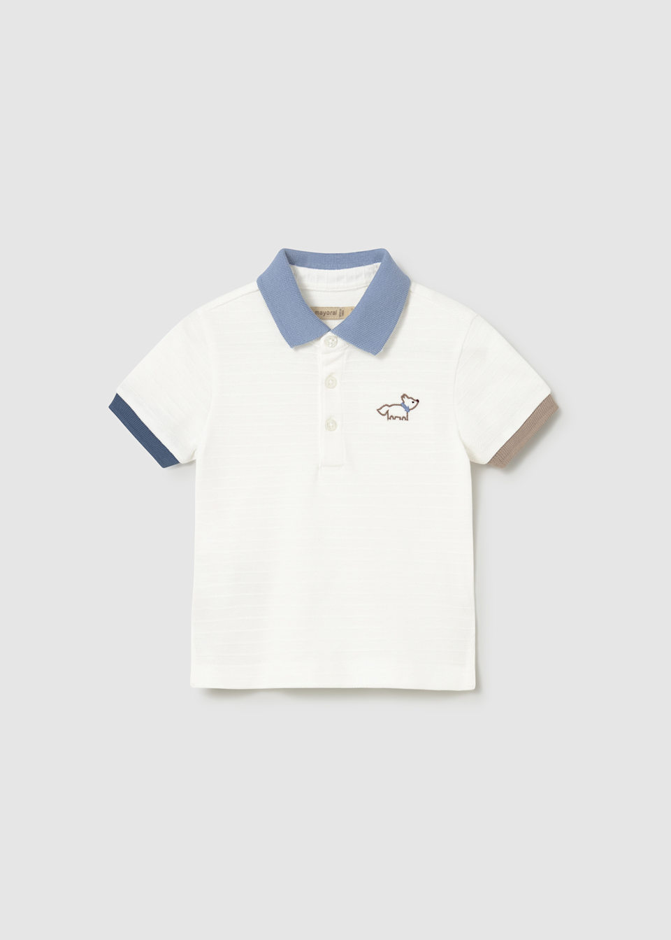 Baby contrast stripe polo shirt