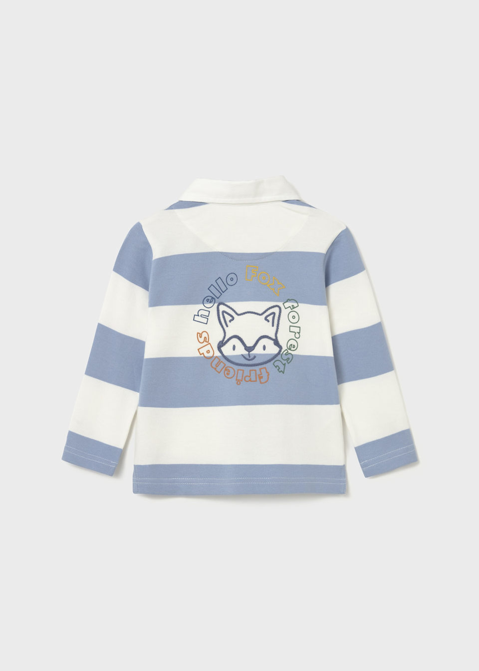 Baby polo shirt with graphic back print