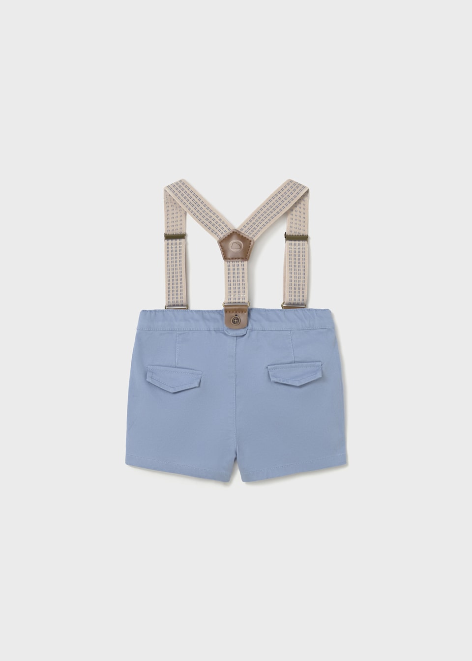 Baby pique shorts with braces