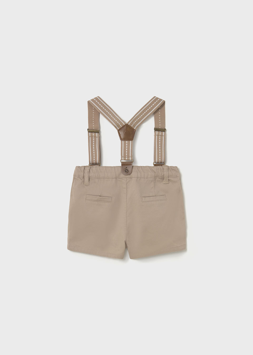 Baby pique shorts with braces