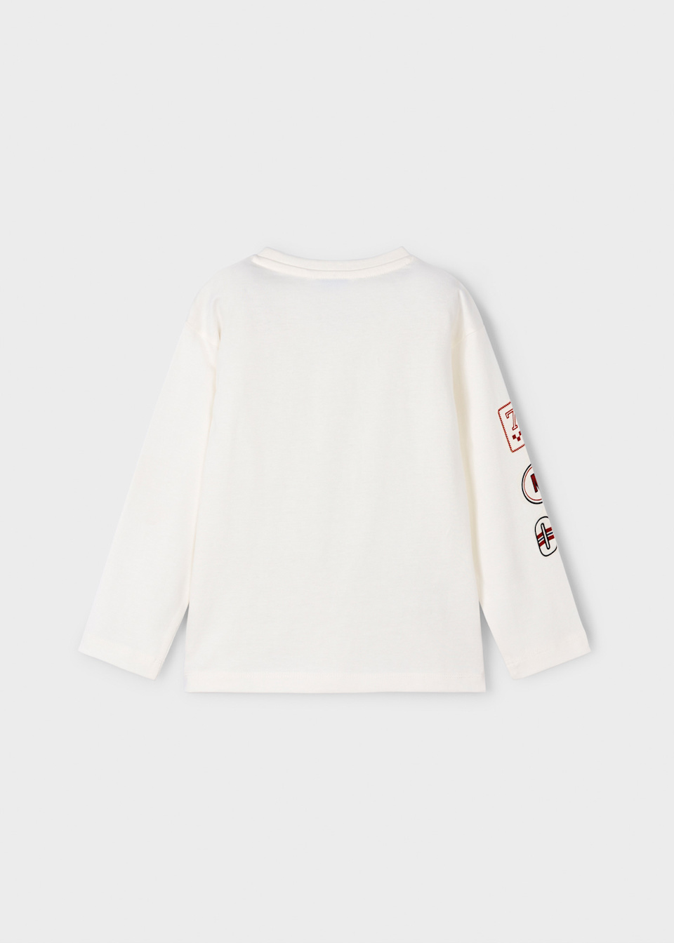 Boy's motorbike T-shirt with patches