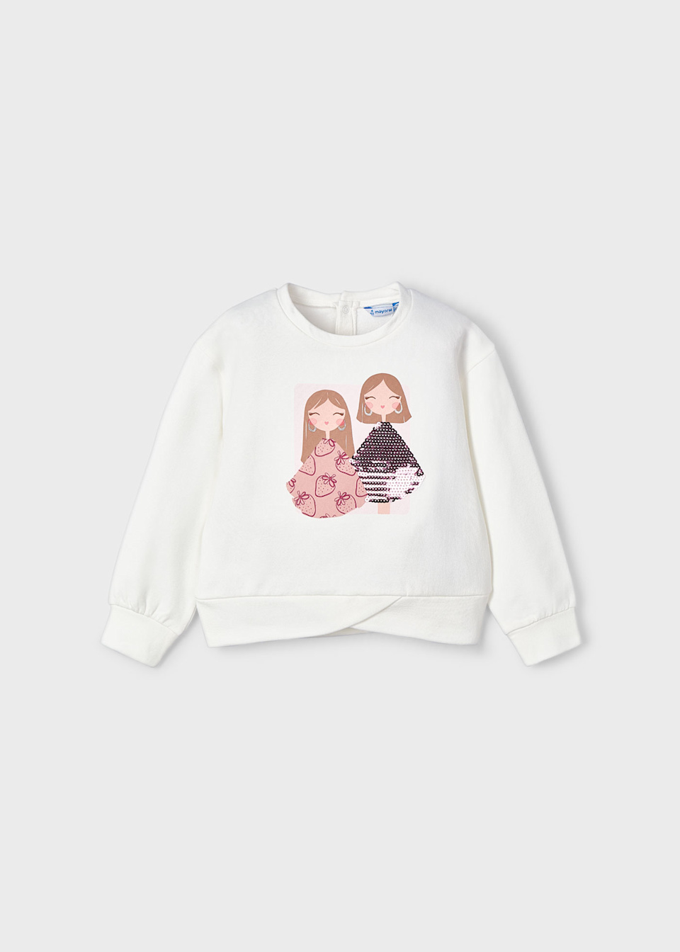 Sweatshirt Printmotiv Puppen Mädchen