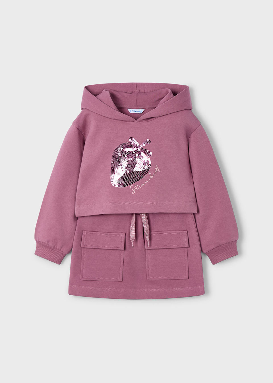 Girl hoodie and skirt set