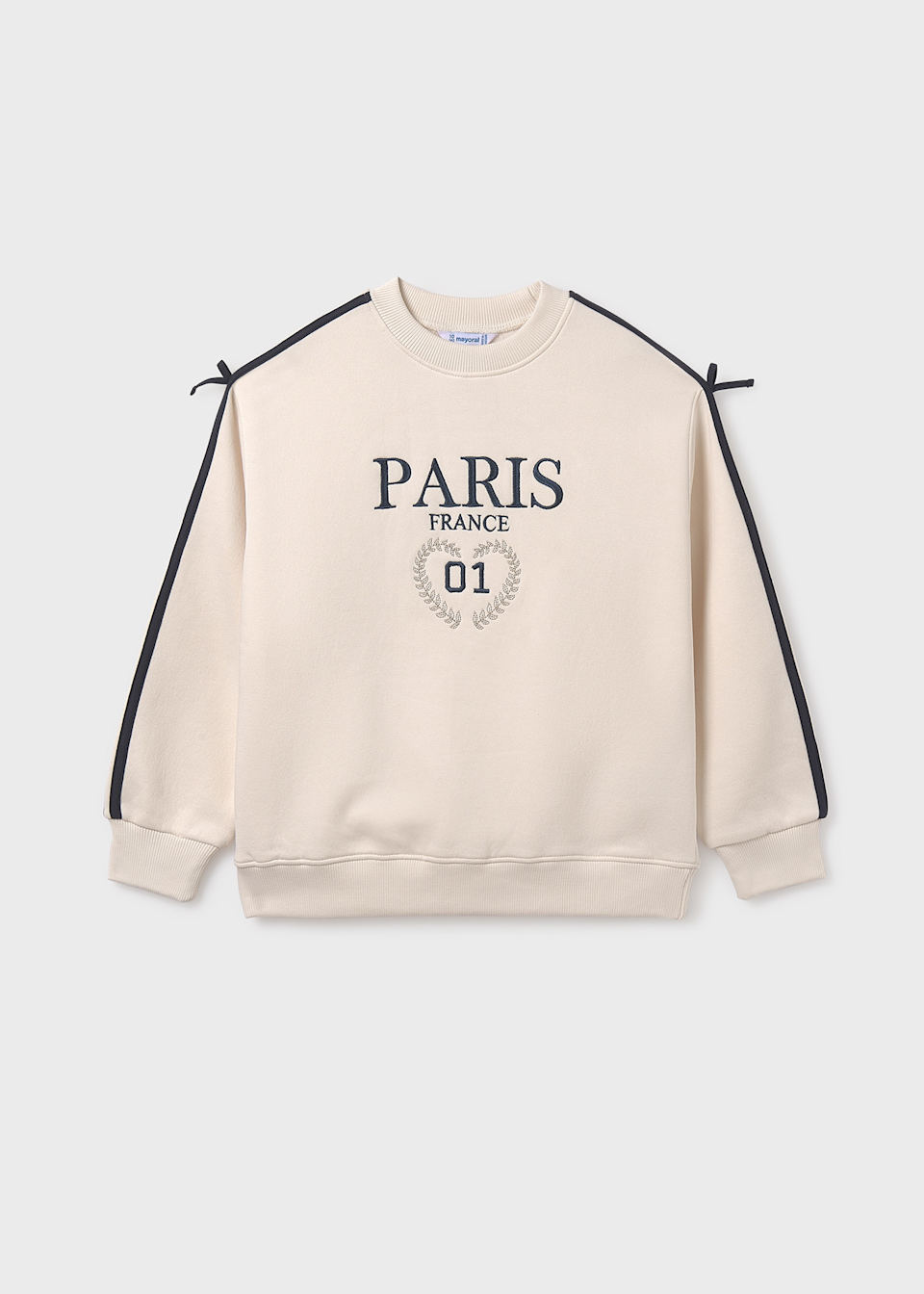 Girl striped side sweatshirt