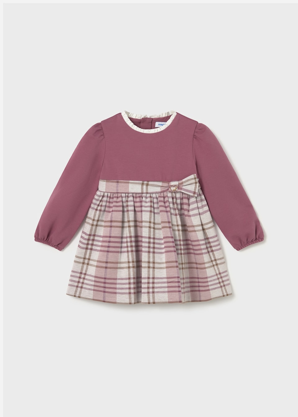 Baby check combined dress