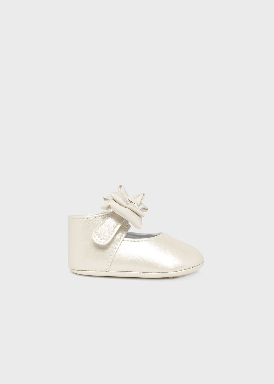 Newborn girl bow Mary Janes
