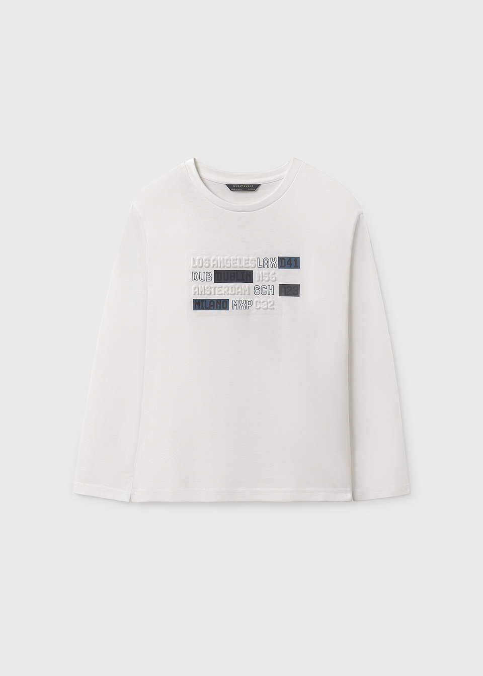 Shirt Relief Buchstaben Teenager Jungen