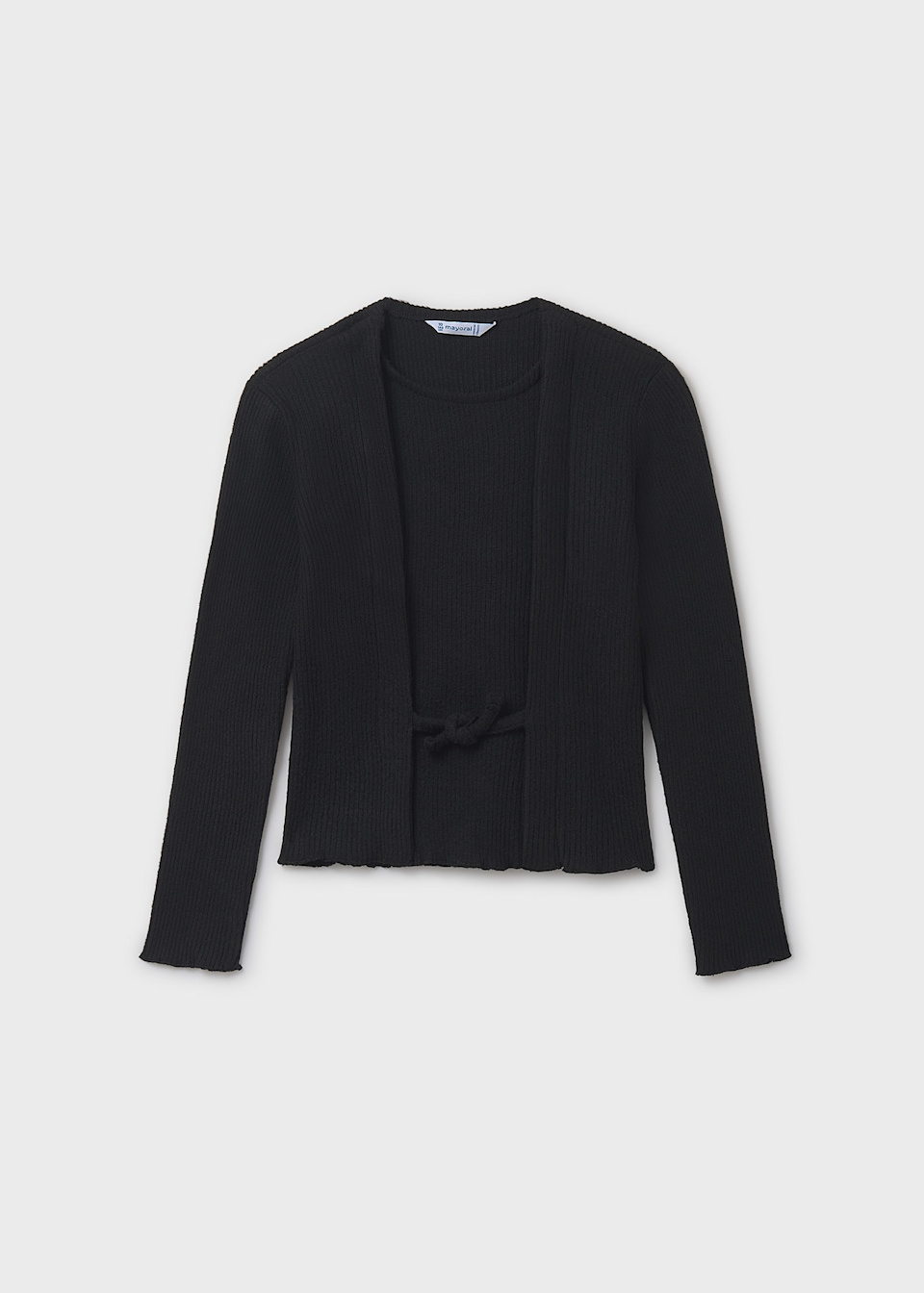 Girls rib knit cardigan