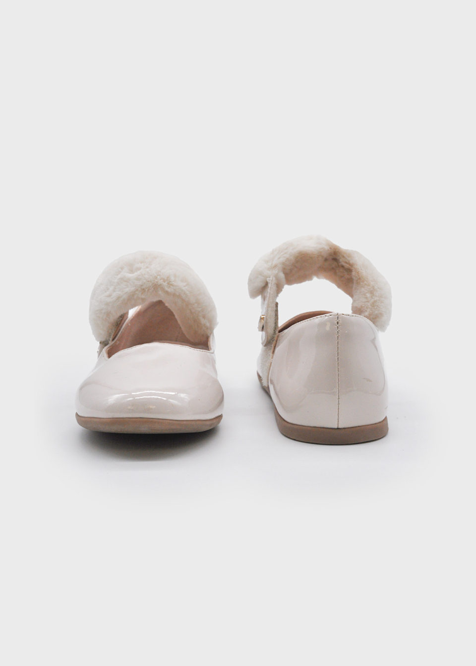 Ballerines en cuir verni fille