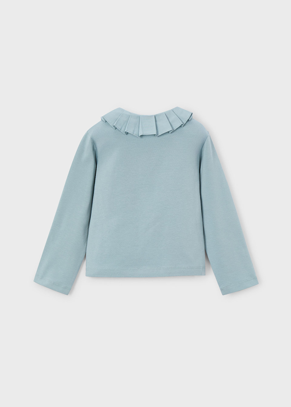 Girl Decorative Collar Polo Shirt