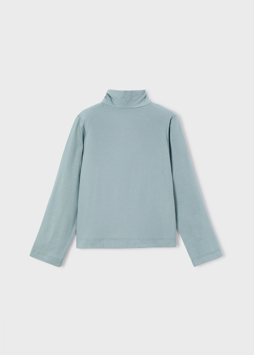 Playera cuello semi alto básica niña