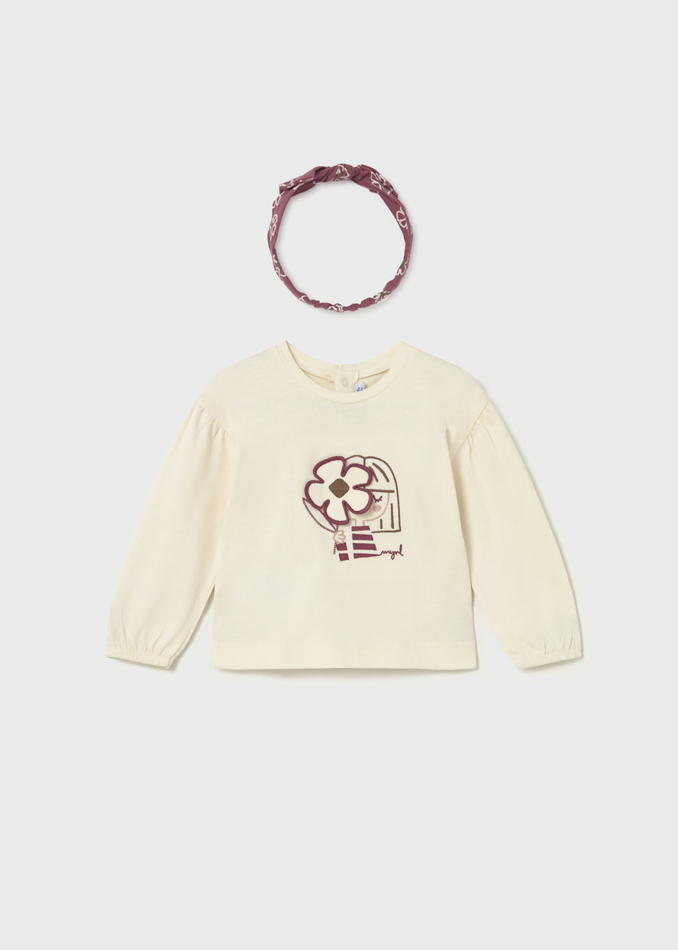 Babys shirt with headband