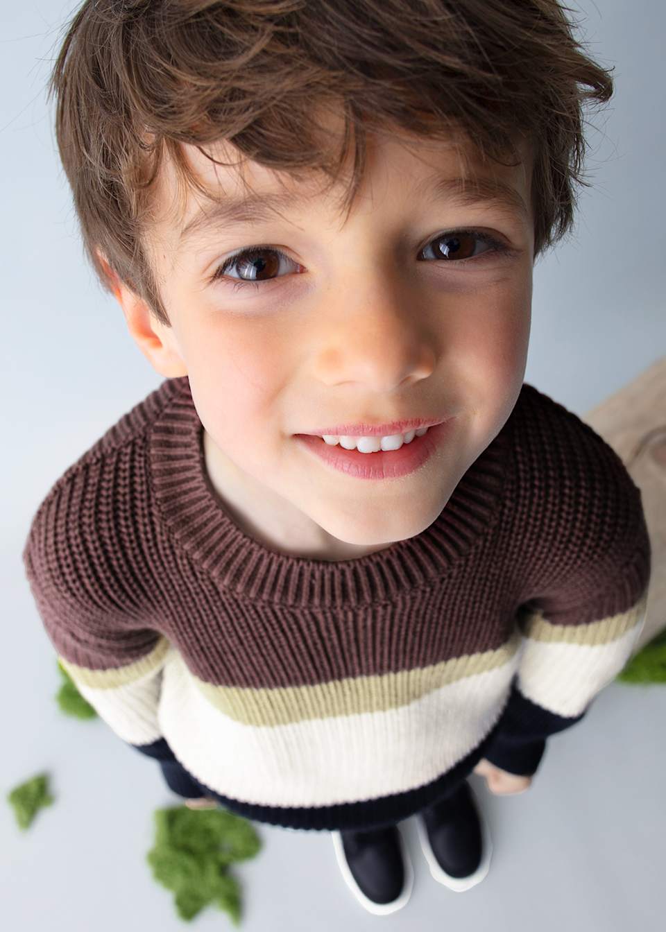 Boy Striped Knit Sweater