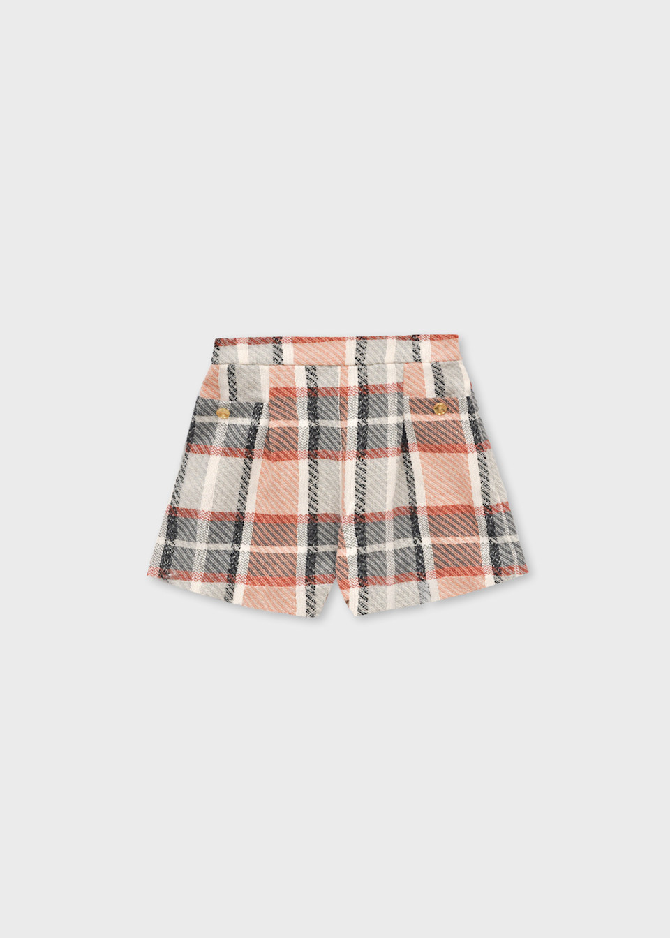 Girls check shorts