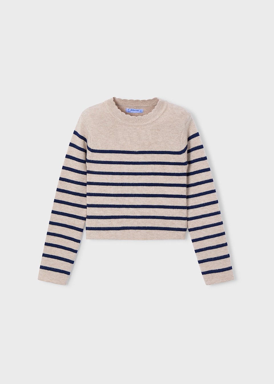 Girls striped knitted jumper
