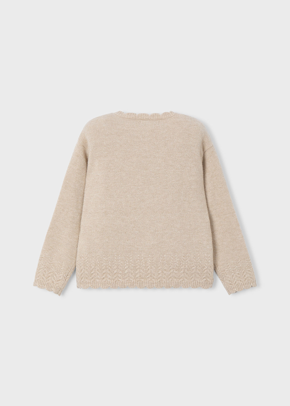 Pull en maille uni fille