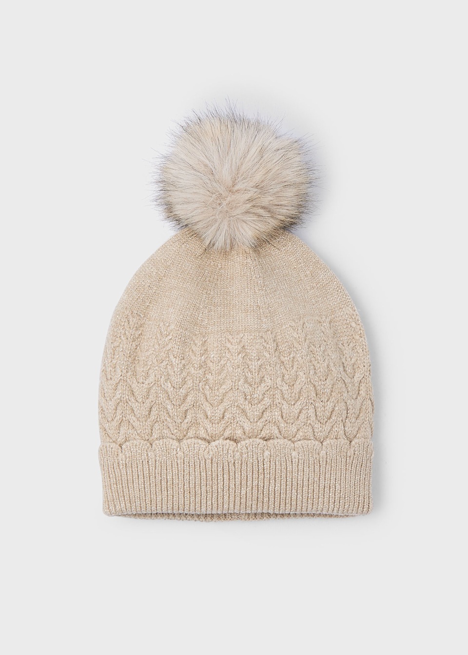 Gorro pompón niña