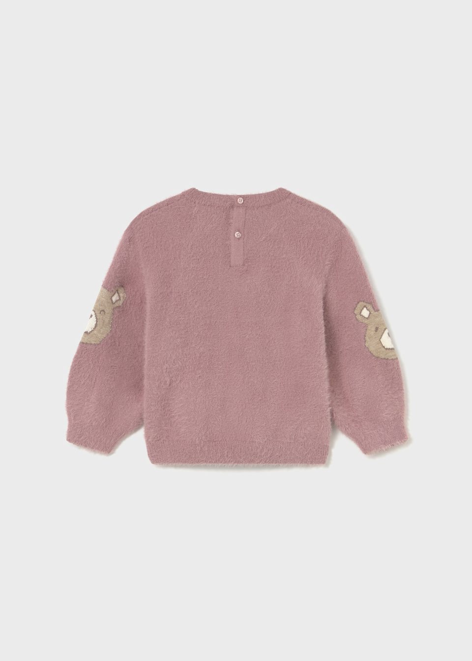 Baby Sweater with Bear Fur Detail