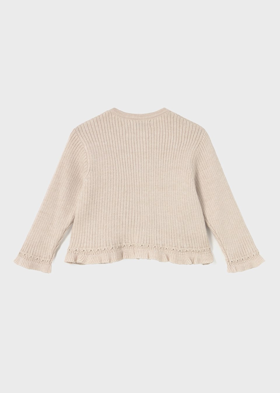 Rebeca volante tricot bebé