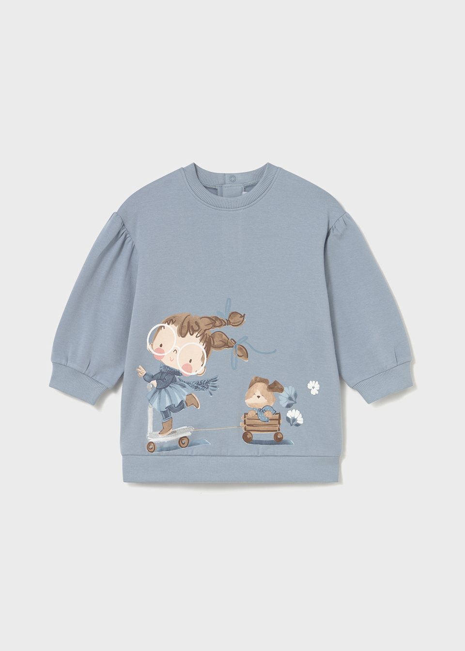 Sweatkleid Motiv Baby