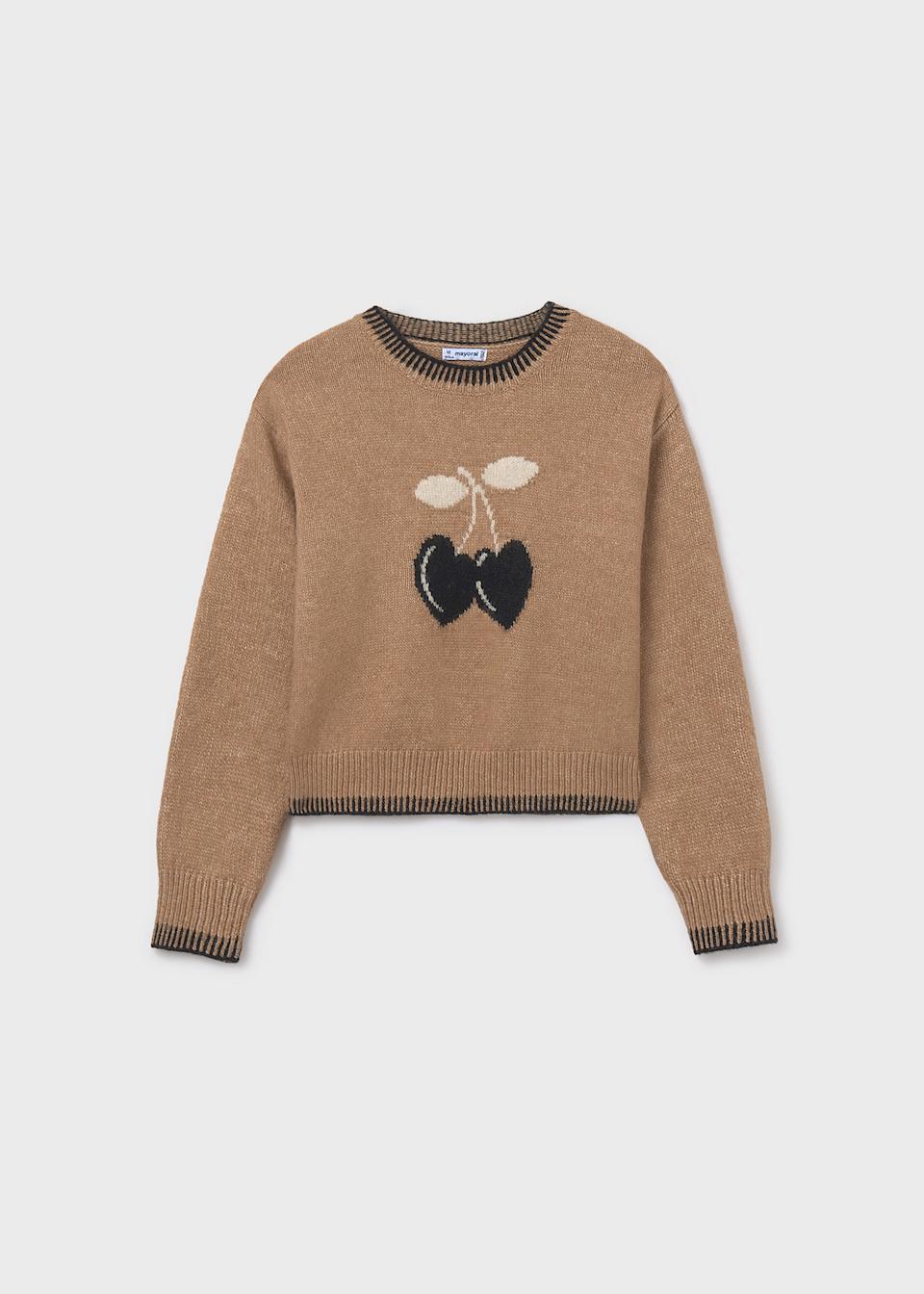 Girls jacquard jumper