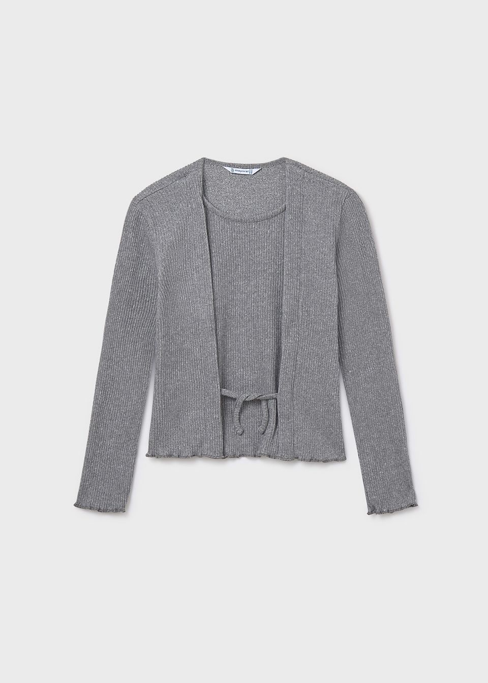Girls rib knit cardigan