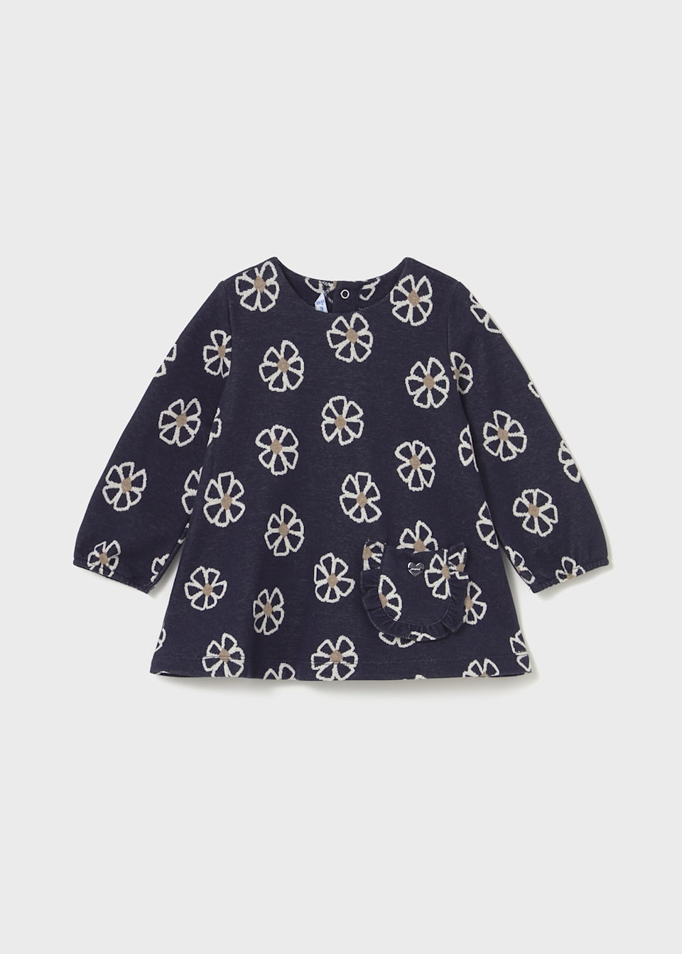 Baby jacquard knit dress