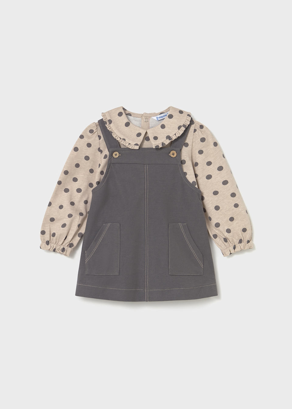 Baby Overall Dress and T-Shirt Set