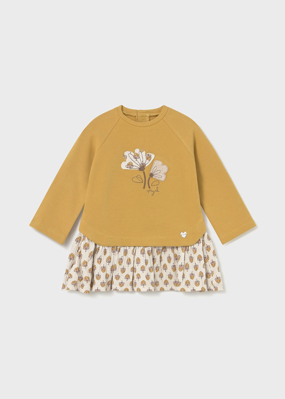 Baby combined fleece dress