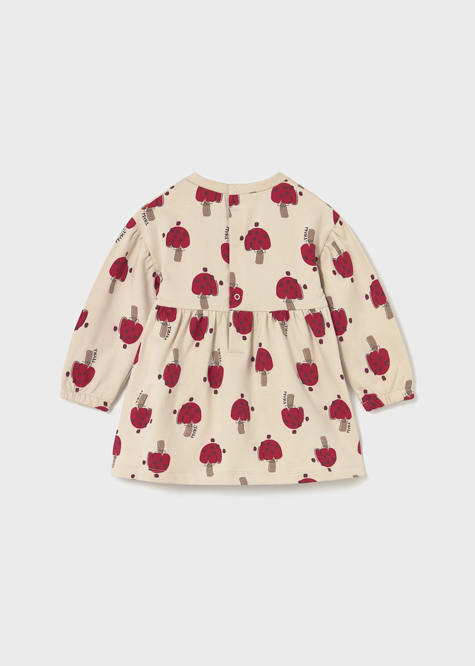 Baby print fleece dress