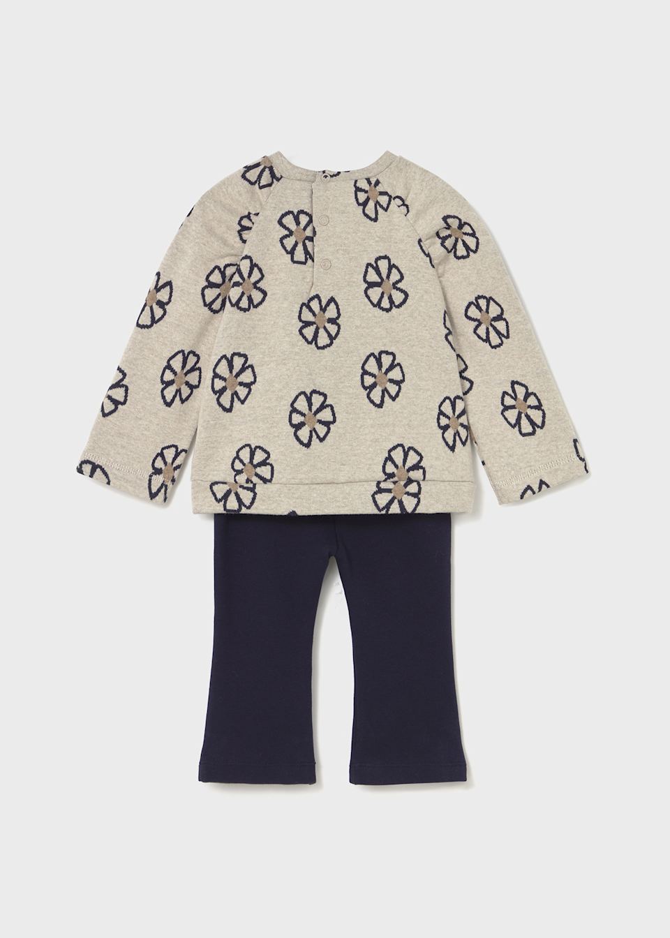 Baby legging and printed jumper set