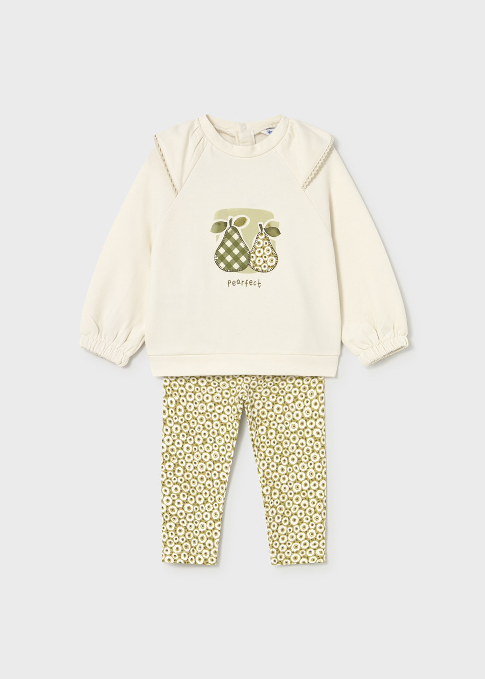 Baby print legging and jumper set
