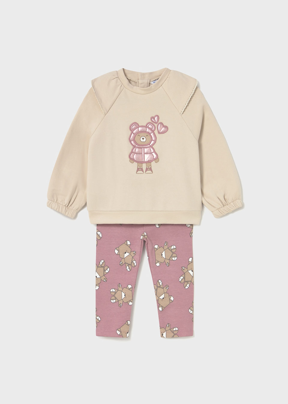Ensemble legging imprimé et sweat bébé