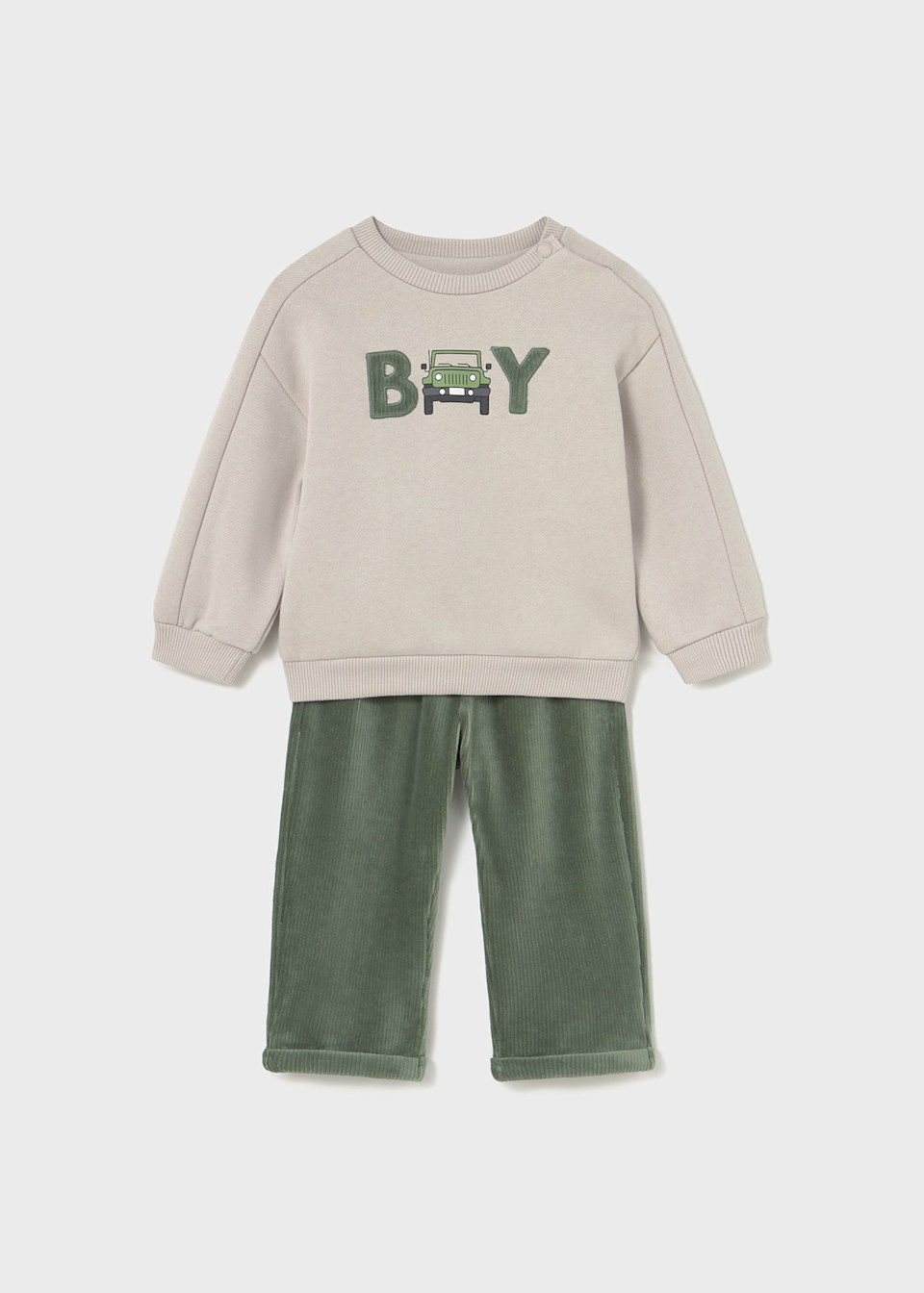 Baby jumper and trouser set