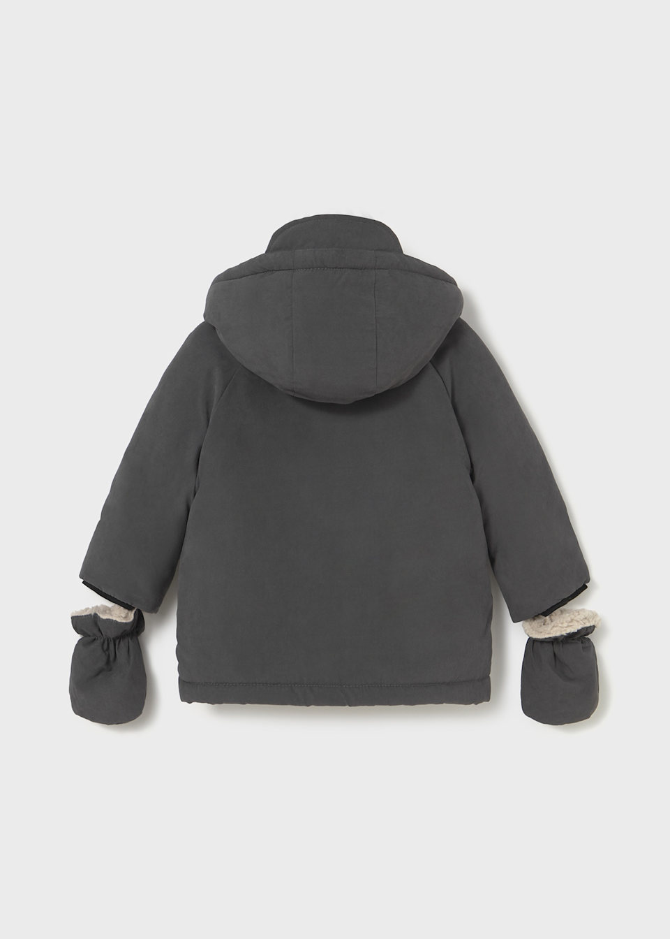 Baby coat with mittens