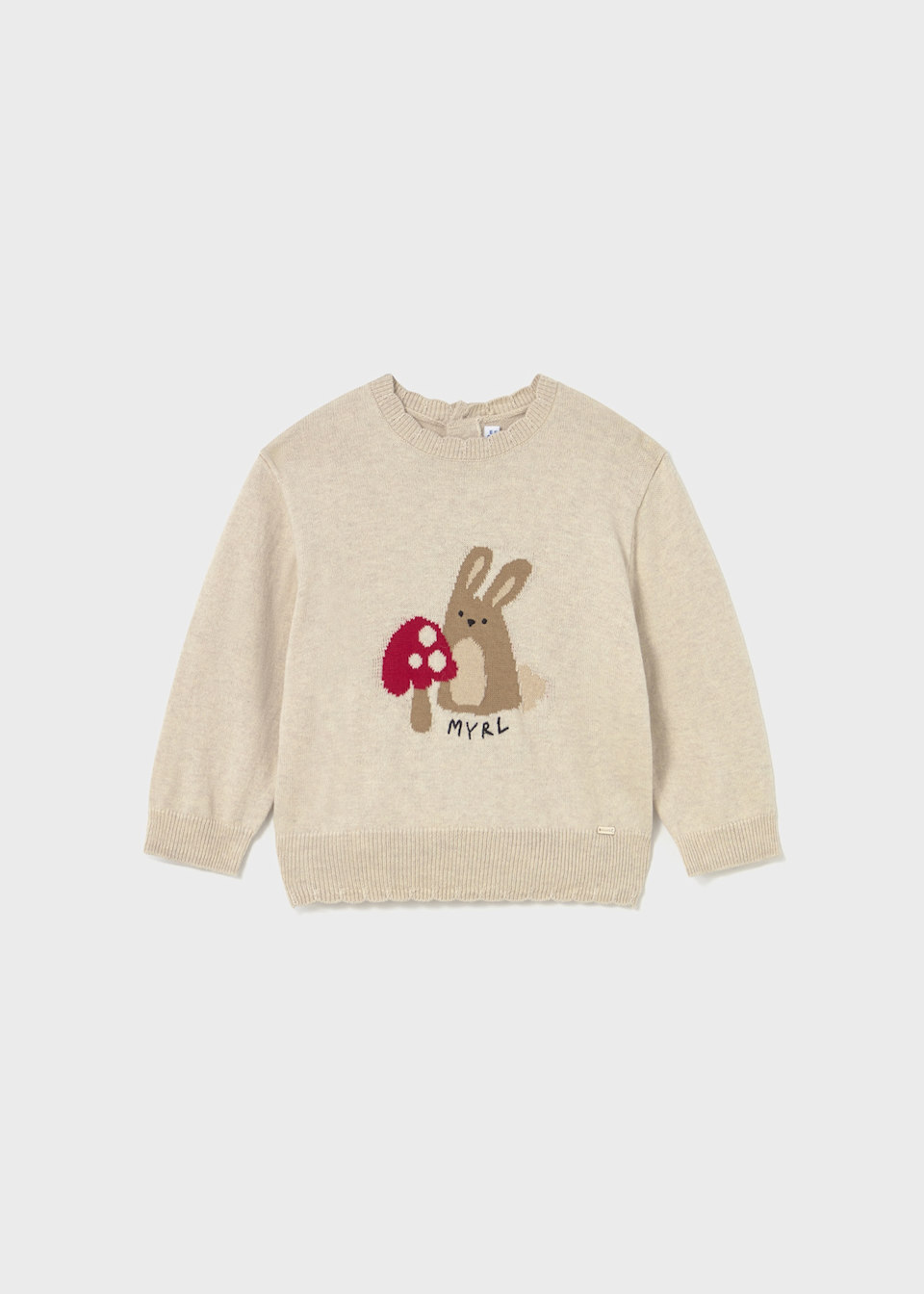 Baby animal motif jumper
