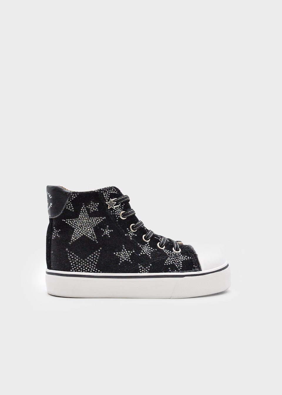 Chaussures de sport à lacets étoiles fille