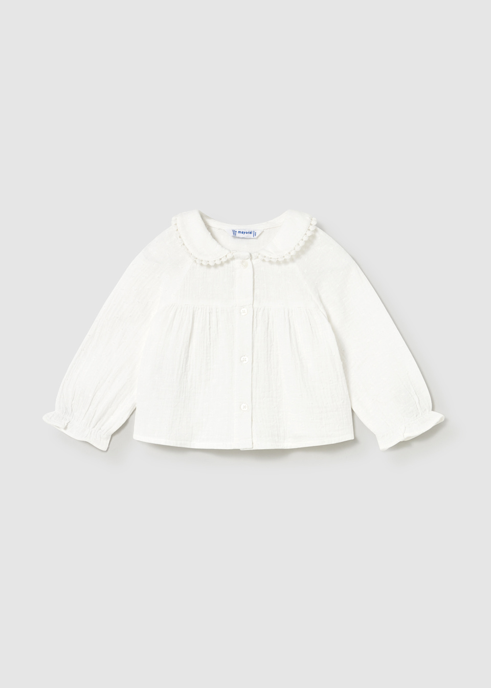 Blouse en mousseline de soie bébé