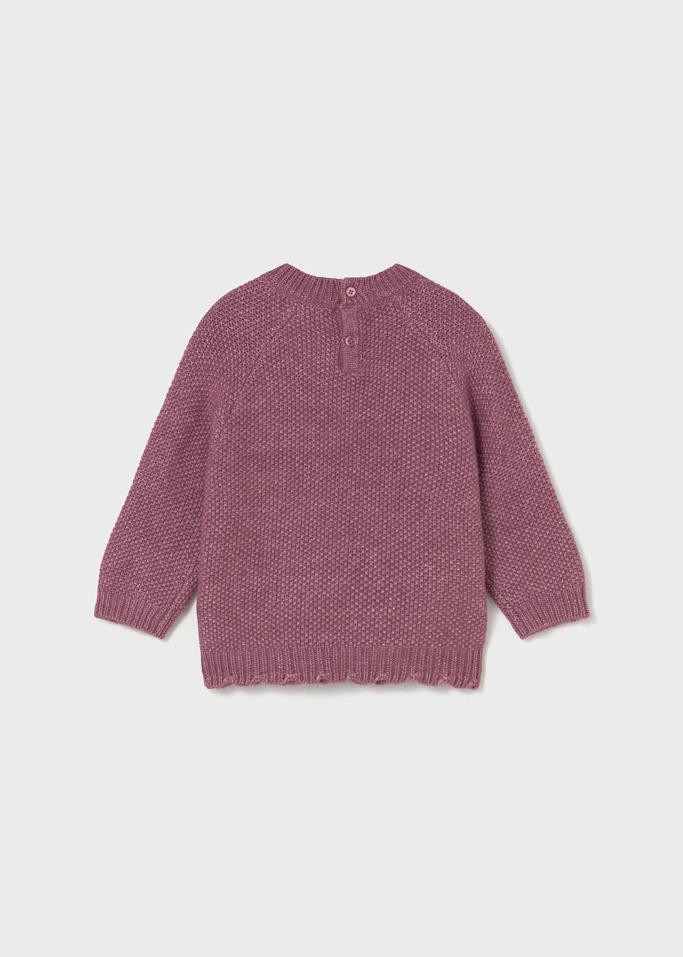 Baby embroidered flower jumper