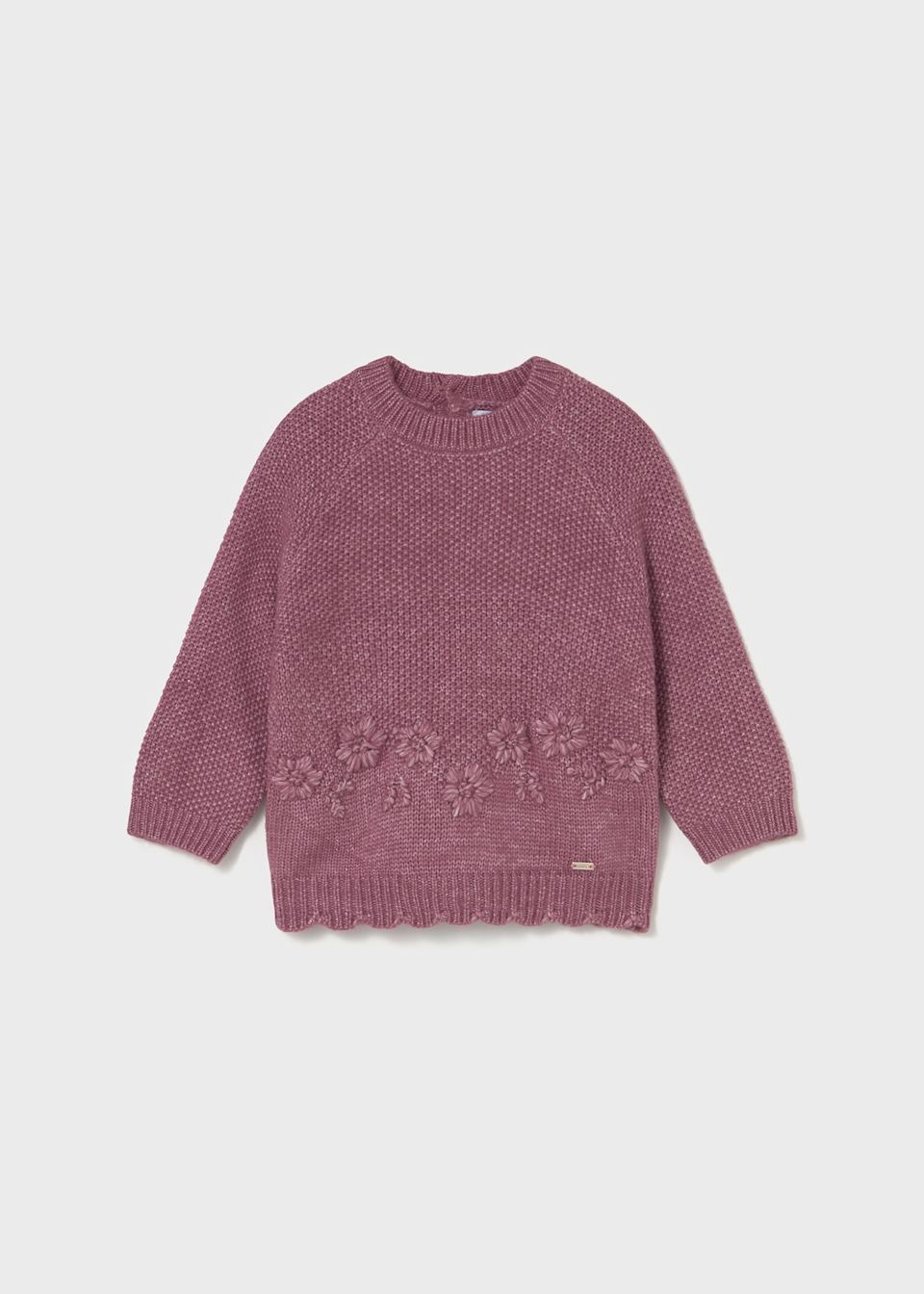 Baby embroidered flower jumper