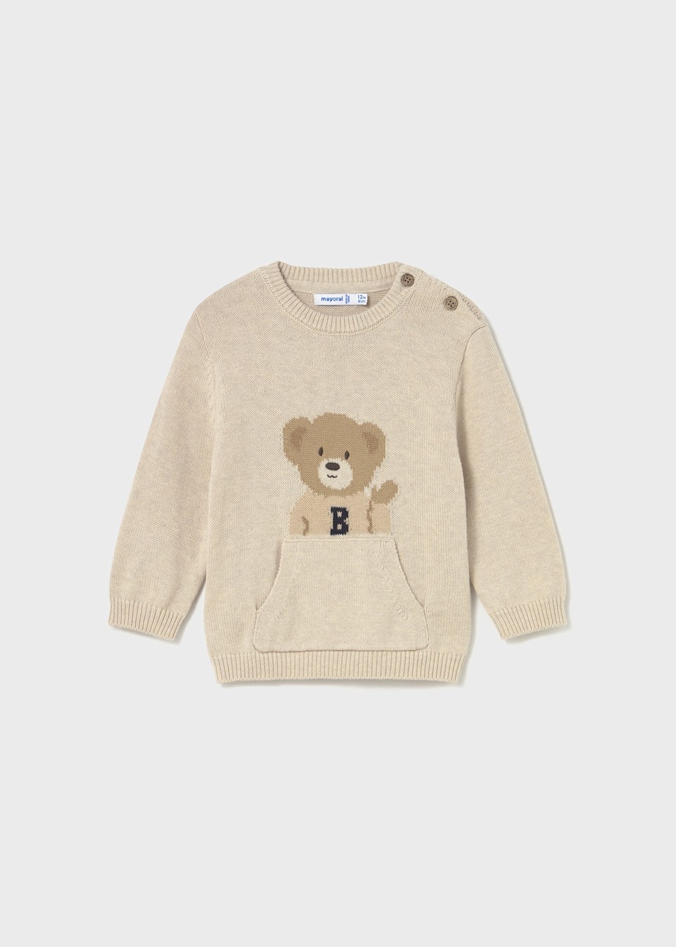 Baby bear motif jumper