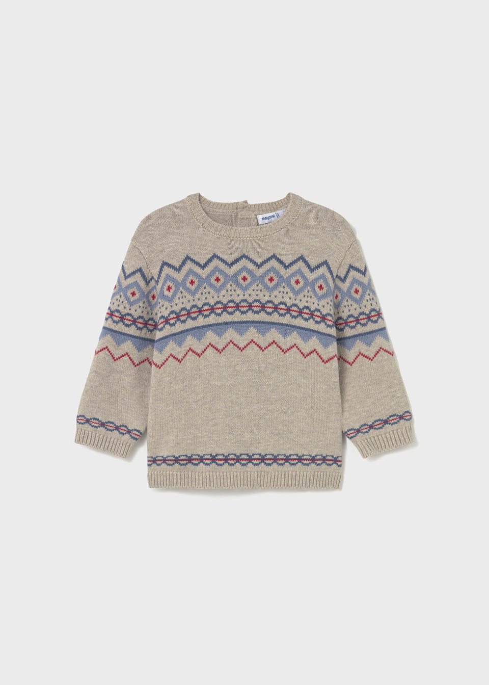 Baby jacquard motif jumper