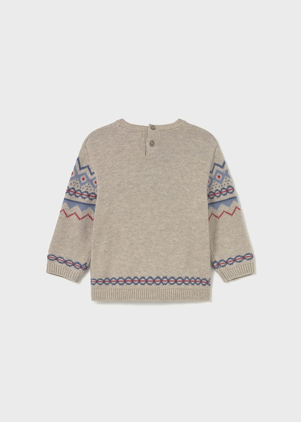 Baby jacquard motif jumper