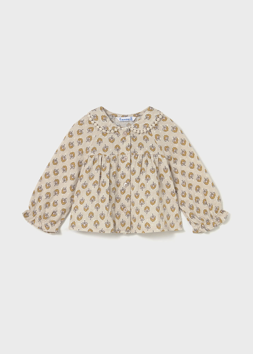 Blouse en mousseline de soie bébé