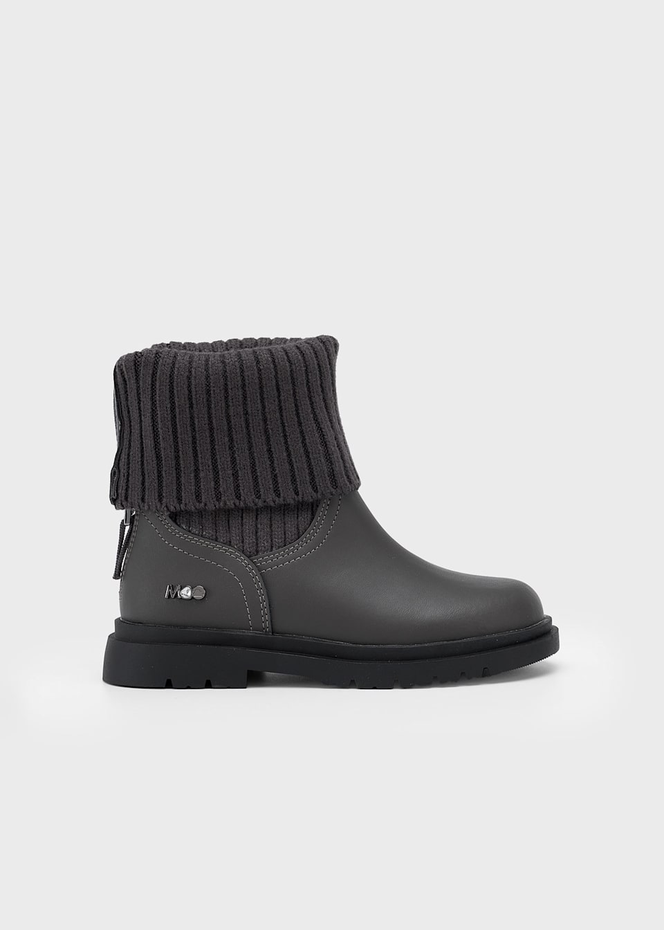Girls knitted biker boot