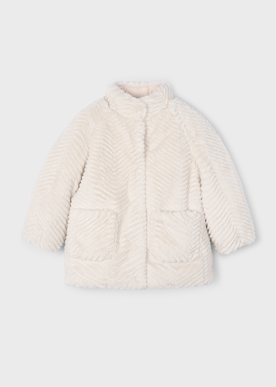 Manteau fourré fille