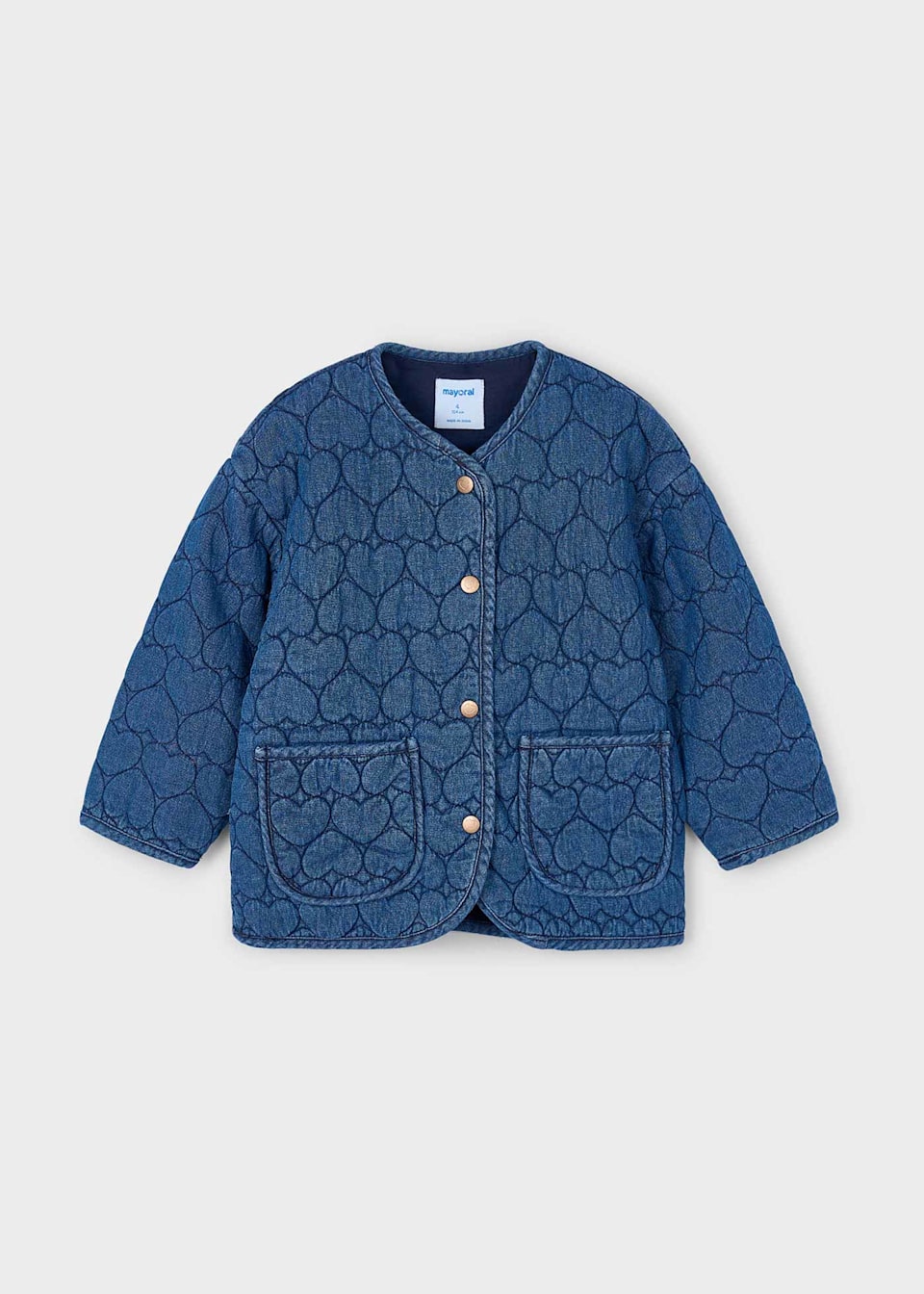 Girls denim heart jacket