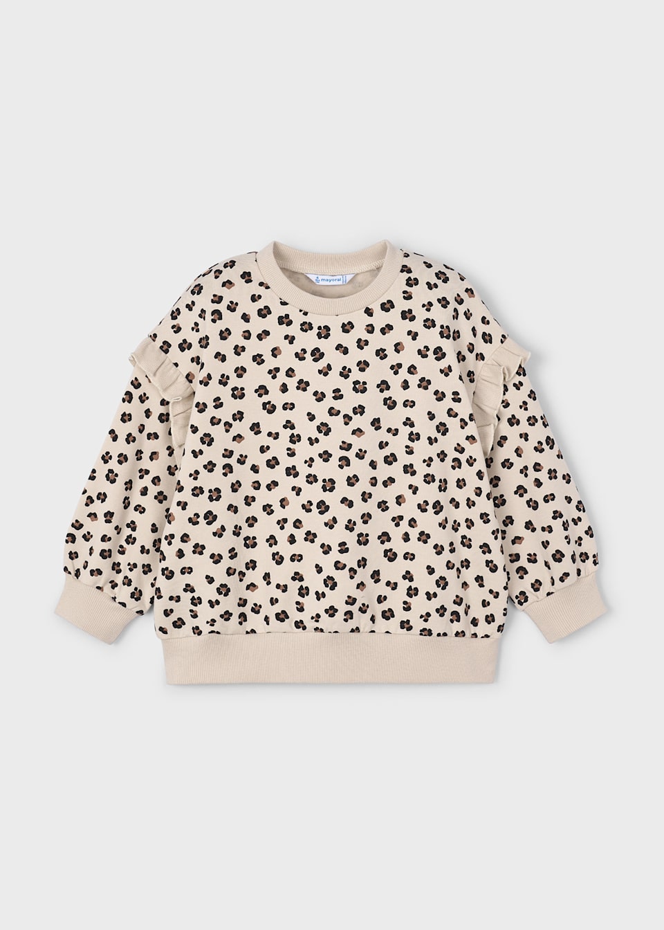 Girls ruffle sleeved jumper