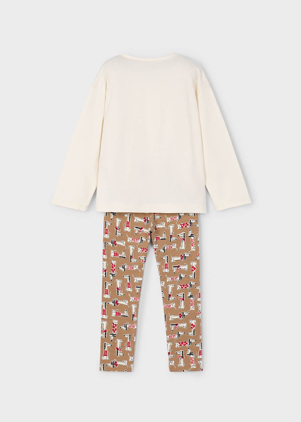 Girls printed legging and shirt set